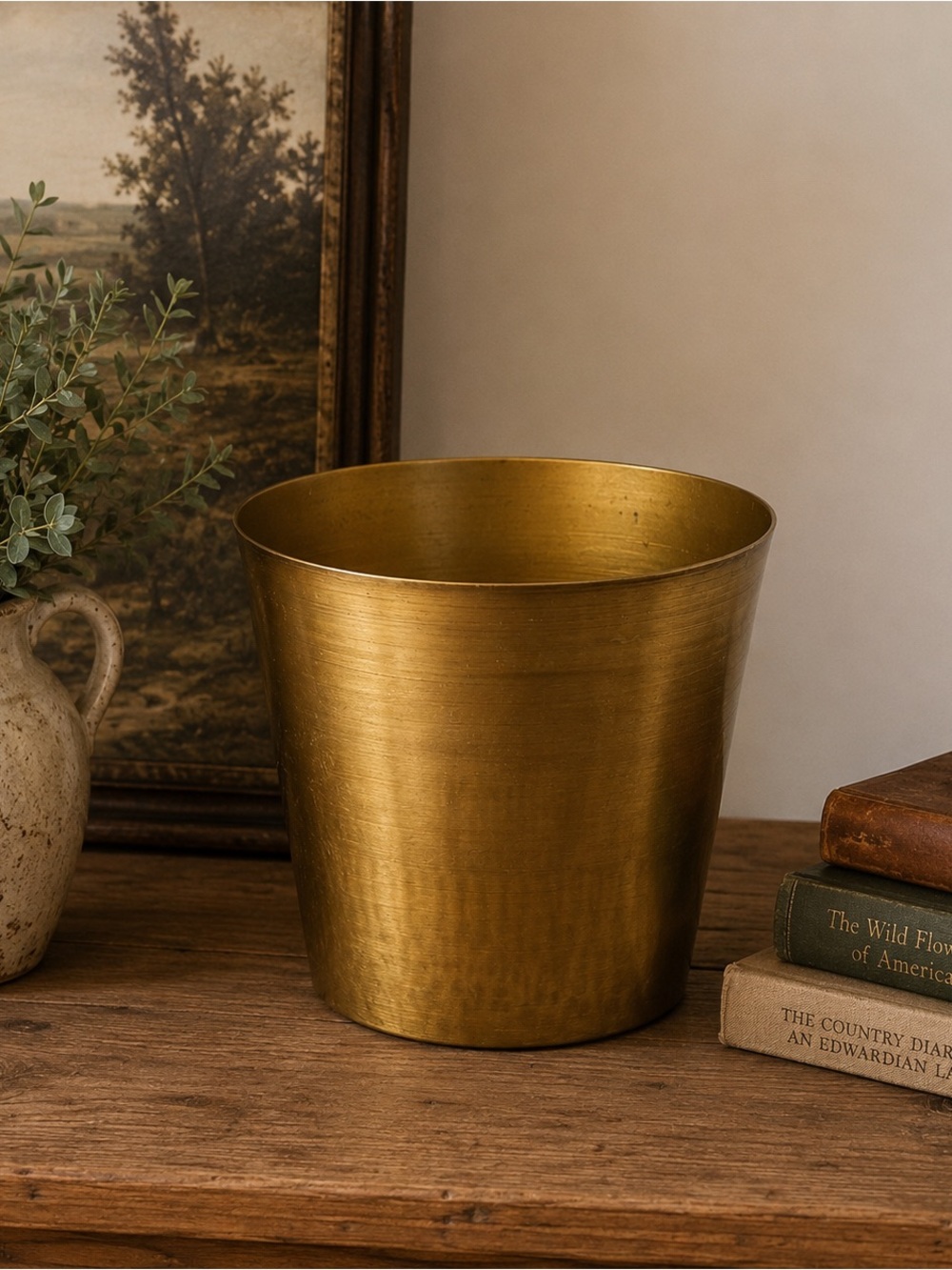 Vintage Metallic Gold Decorative Vase